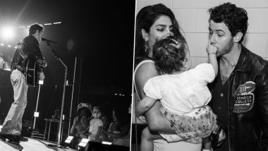 Priyanka Chopra Is All Smiles As Malti Marie Watches Dad Nick Jonas Perform on Stage During His Concert in Florida (View Pics)