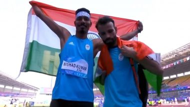 Asian Para Games 2023: Nishad Kumar Bags Gold Medal, Ram Pal Secures Silver in Men’s High Jump T47 Final