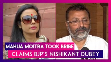 Mahua Moitra Took Bribe From Businessman Darshan Hiranandani To Ask Questions In Parliament, Claims BJP MP Nishikant Dubey