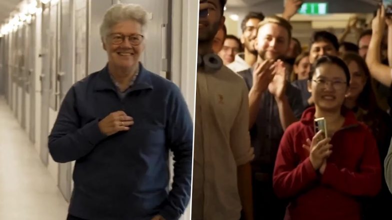 Nobel Prize in Physics 2023: Physics Laureate Anne L’Huillier Gets Round of Applause From Students and Colleagues at Lund University, Wholesome Video Goes Viral