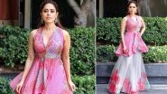 Nushrratt Bharuccha's Printed Pink Tunic Top and Floral White Maxi Skirt is the Perfect Choice For Your Navrati&nbsp;Celebrations (See Pics)
