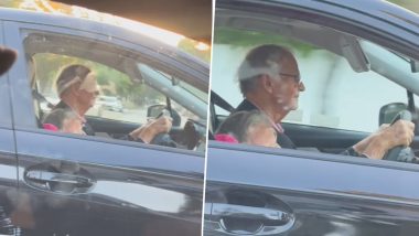 Husband Lets Wife Sleep On His Shoulder While He Drives, Wholesome Video of the Elderly Couple Goes Viral