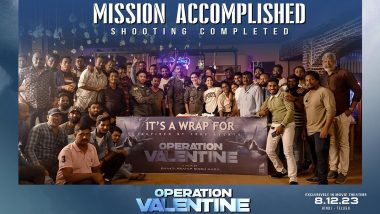 Operation Valentine: Shooting of Varun Tej and Manushi Chhillar’s Upcoming Film Wrapped Up (View Pic)