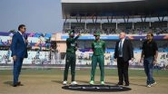 PAK vs BAN ICC Cricket World Cup 2023 Toss Report and Playing XI: Bangladesh Opt To Bat First; Fakhar Zaman, Usama Mir and Salman Ali Agha Included in Pakistan&rsquo;s Playing XI