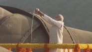 Rashtriya Ekta Diwas 2023: PM Narendra Modi Pays Tribute to Sardar Vallabhbhai Patel at Statue of Unity in Gujarat (Watch Video)