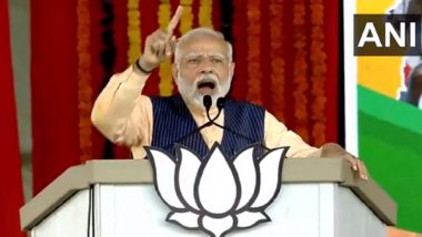 BJP Gave Women Their Rights in State Assemblies and Lok Sabha Through Nari Shakti Vandan Adhiniyam, Says PM Narendra Modi (Watch Video)