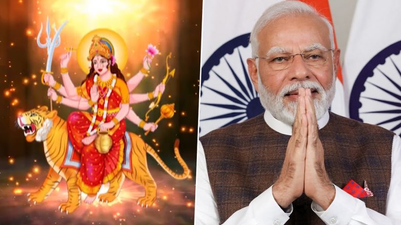 Navratri 2023 Chandraghanta Puja: PM Narendra Modi Extends Festive Greetings on Day 3 of Navaratri Festival