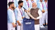 Indian Men&rsquo;s Cricket Asian Games 2023 Gold-Medal Winning Team Members Gift Signed Bat to PM Narendra Modi, Picture Goes Viral!