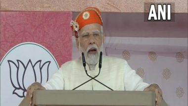 PM Narendra Modi Turns Emotional and Attacks Congress in Chittorgarh Rally, Says 'It Pains Me Rajasthan Tops in Crime List' (Watch Video)