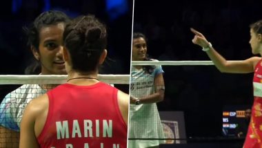 PV Sindhu, Carolina Marin Receive Yellow Cards for Heated Exchange During Denmark Open 2023 Semifinal, Video Goes Viral