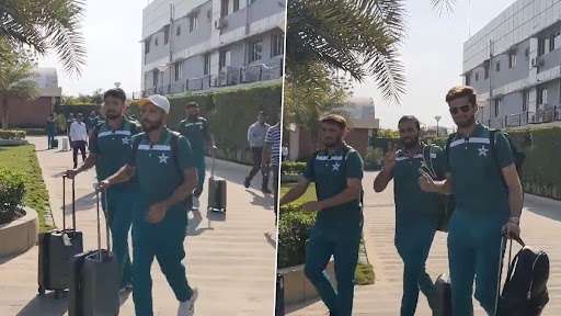 Pakistan Cricket Team Arrives In Ahmedabad Ahead Of ICC Cricket World Cup 2023 Clash Against India (Watch Video)