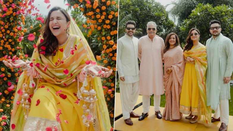 Parineeti Chopra Looks Vibrant in Yellow Anarkali Suit, Actress Shares Gorgeous Pics From Her Chooda Ceremony