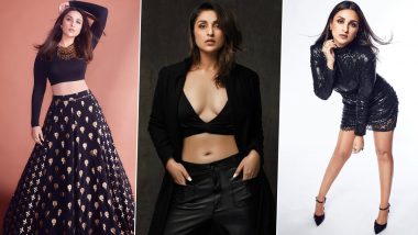 Parineeti Chopra Birthday Special: Actress' Obsession for Colour Black Is Fashionable and Edgy (View Pics)