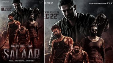 Prabhas Birthday: Salaar Makers Wish ‘Unrelenting, Unmerciful King’s General’ by Sharing His Various Looks From Prashanth Neel’s Film (View Pic)