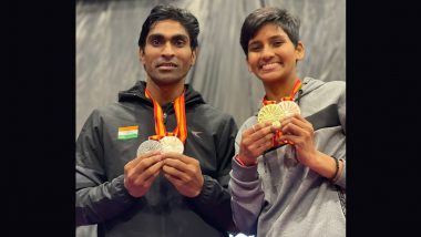 Asian Para Games 2023: Pramod Bhagat, Manisha Ramadass, Nitesh Kumar, Thulasimathi Murugesan Secure Bronze Medals in SL3-SU5 Mixed Doubles Badminton Event