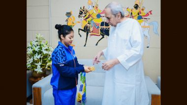 Odisha’s CM Naveen Patnaik Felicitates Gymnast Pranati Nayak for Her Outstanding Performance at National Games 2023