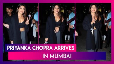 Priyanka Chopra Lands In Mumbai For The MAMI Mumbai Film Festival, Greets Paparazzi At The Airport