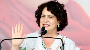 Chhattisgarh Assembly Elections 2023: Priyanka Gandhi Vadra Promises Rs 500 Subsidy Per Gas Cylinder, Loan Waiver for Self-Help Groups (Watch Video)