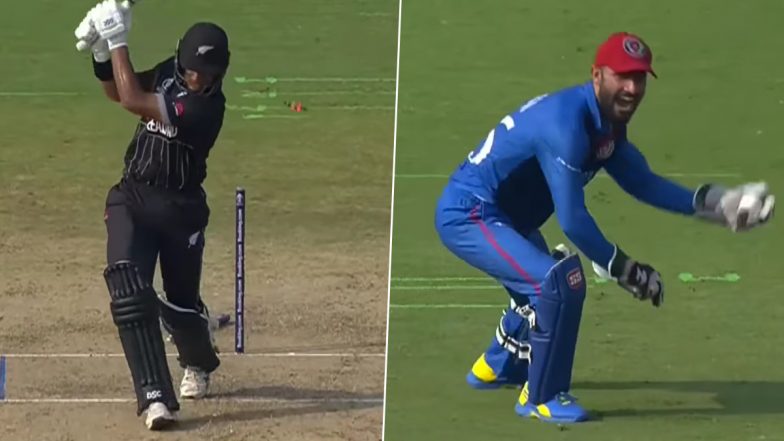 Two Wickets in One Over! Azmatullah Omarzai Dismisses Rachin Ravindra, Will Young in Quick Time During NZ vs AFG ICC Cricket World Cup 2023 Match (Watch Video)