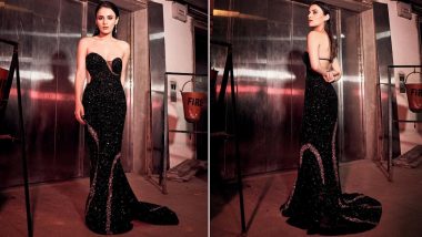Radhika Madan Looks Glamorous in Shimmery Black Floor-Length Gown (See Pics)
