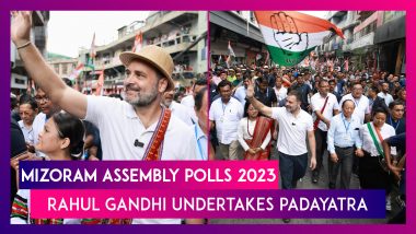 Mizoram Assembly Election 2023: Rahul Gandhi Leads Congress’ Padyatra From Chanmari To Raj Bhawan, Interacts With Locals; State Goes To Polls On November 7