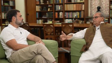 Rahul Gandhi Interacts With Satya Pal Malik, Discusses Adani Issue, Pulwama Attack and Manipur Violence Among Other Issues (Watch Video)