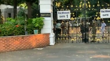 Tamil Nadu: Petrol Bomb Hurled Outside Raj Bhavan in Chennai, Complaint Filed (Watch Video)