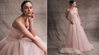 Rakul Preet Singh Exudes Elegance in Strapless Pink Gown For Elle Beauty Awards 2023 (See Pics)