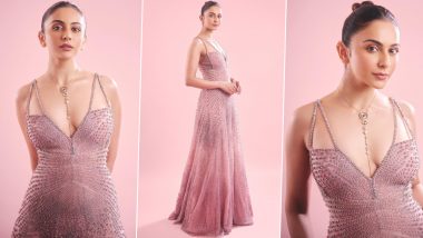 Rakul Preet Singh’s Soft Pink Embellished Gown Can Fashionably Combat Our Monday Blues! (View Pics)