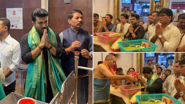Ram Charan Visits Mumbai’s Siddhivinayak Temple To Seek Blessings (Watch Video)