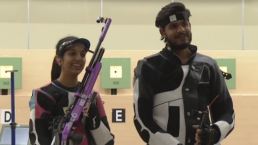 Ramita Jindal, Divyansh Singh Panwar Secure Silver Medal in 10m Air Rifle Mixed Team Event at Asian Shooting Championships 2023