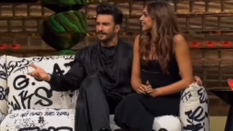 Koffee With Karan Season 8: Ranveer Singh and Deepika Padukone Reveal They Were 'Secretly Engaged' in 2015 (Watch Video)