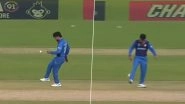 Rashid Khan Shows His Football Skills on the Field During NZ vs AFG ICC Cricket World Cup 2023 Match, Video Goes Viral!