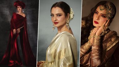 Rekha Birthday Special: 5 Pics of the Veteran Actress That Prove She’s the Ultimate Glam Queen!