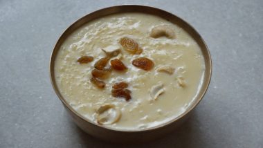 How To Make Kheer for Kojagiri Purnima 2023? Watch Easy Recipe Video To Make Special Kheer for the Festival on Sharad Purnima