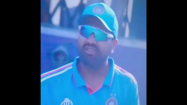 Rohit Sharma Abuses in Anger After Suffering Injury While Diving During IND vs NZ CWC 2023 Match at HPCA Stadium in Dharamsala, Video Emerges