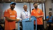 Indian Cricket Team Presents Signed Jersey To DDCA's Vinod Kumar For His 40 Years of Service as Dressing Room Attendant, BCCI Shares Video