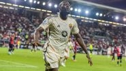 Serie A 2023&ndash;24: Romelu Lukaku Shines With a Brace in Roma&rsquo;s 4&ndash;1 Victory at Cagliari, Napoli Suffer 3&ndash;1 Home Defeat to Fiorentina