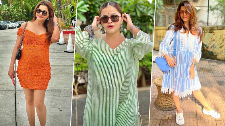 Mom-To-Be Rubina Dilaik Shines in Her Stylish Maternity Wardrobe, Check Out Her Most Fabulous Pregnancy Outfits! (View Pics)