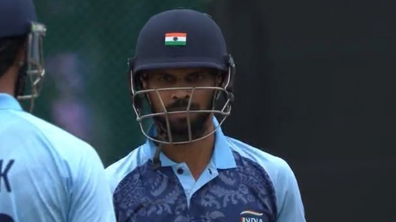 6,6,4,4! Ruturaj Gaikwad Smashes 20 Runs in One Over During India vs Bangladesh Asian Games 2023 Semifinal (Watch Video)