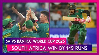 SA vs BAN  ICC World Cup 2023 Stat Highlights: Quinton de Kock's Century Powers South Africa To Clinical Win