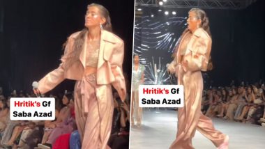 Lakme Fashion Week 2023: Saba Azad Sets the Runway Ablaze with Mesmerising Dance Performance (Watch Video)