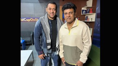 Salman Khan Meets Shiva Rajkumar! Tiger 3 and Ghost Actor Come Together For an Epic Pic During India Vs Pakistan Match