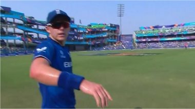 Frustrated Sam Curran Pushes Cameraman Away During ENG vs AFG ICC Cricket World Cup 2023 Match, Video Goes Viral!