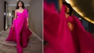 Samantha Ruth Prabhu is a Vision to Behold in Hot Pink Saree Paired With Sleeveless Blouse (See Pics)