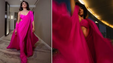 Samantha Ruth Prabhu is a Vision to Behold in Hot Pink Saree Paired With Sleeveless Blouse (See Pics)
