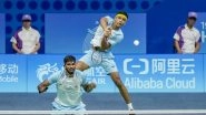 Satwiksairaj Rankireddy and Chirag Shetty Enter Men's Doubles Badminton Semifinal, Assure Bronze Medal