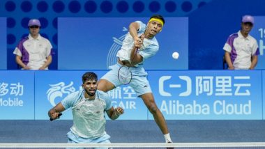 India vs Malaysia, Asian Games 2023 Badminton Live Streaming Online: Know TV Channel & Telecast Details for Men's Doubles Semifinal Clash in Hangzhou