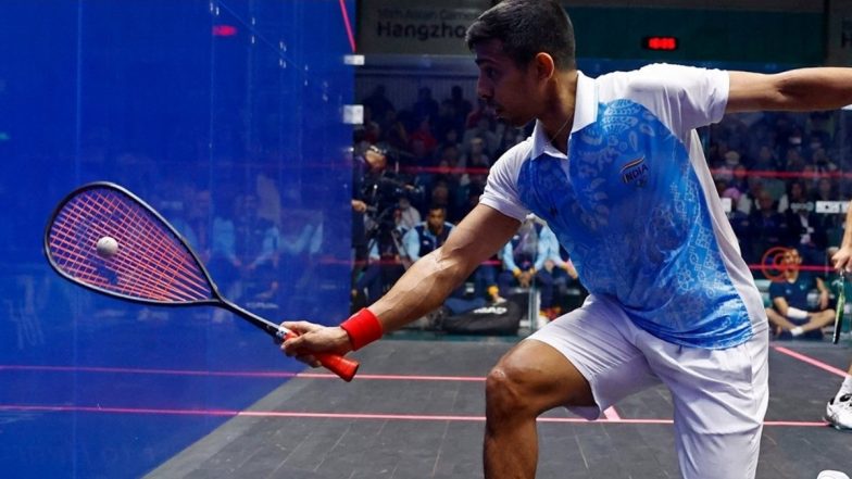 Saurav Ghosal at Asian Games 2023 Men's Squash Live Streaming Online: Know TV Channel & Telecast Details for Men's Singles Semifinal Clash in Hangzhou