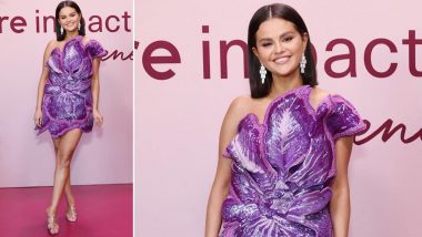 Selena Gomez Shines in Indian Designer Rahul Mishra's Flower-Themed Couture at Rare Impact Fund Benefit Event In LA (See Pics)